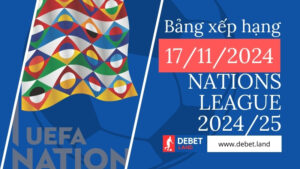 BẢNG XẾP HẠNG NATIONS LEAGUE 202425 17.11